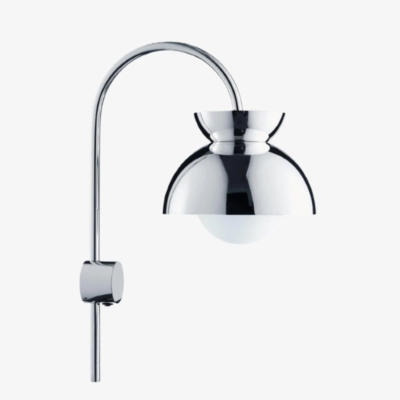 Aurelia Wall Lamp with Tiered Dome Design in Modern Metal for Bedroom or Hallway T788