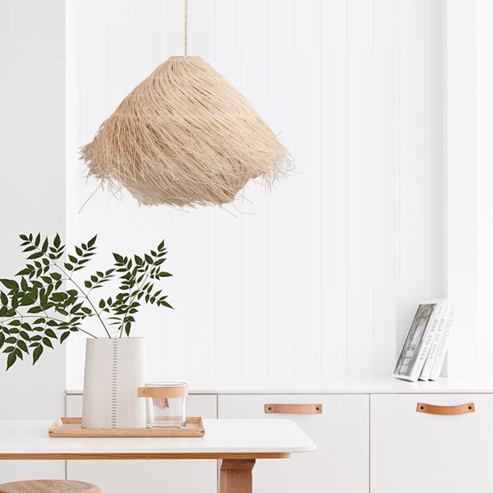 Natural Style Nest Rattan Pendant Lamp S72