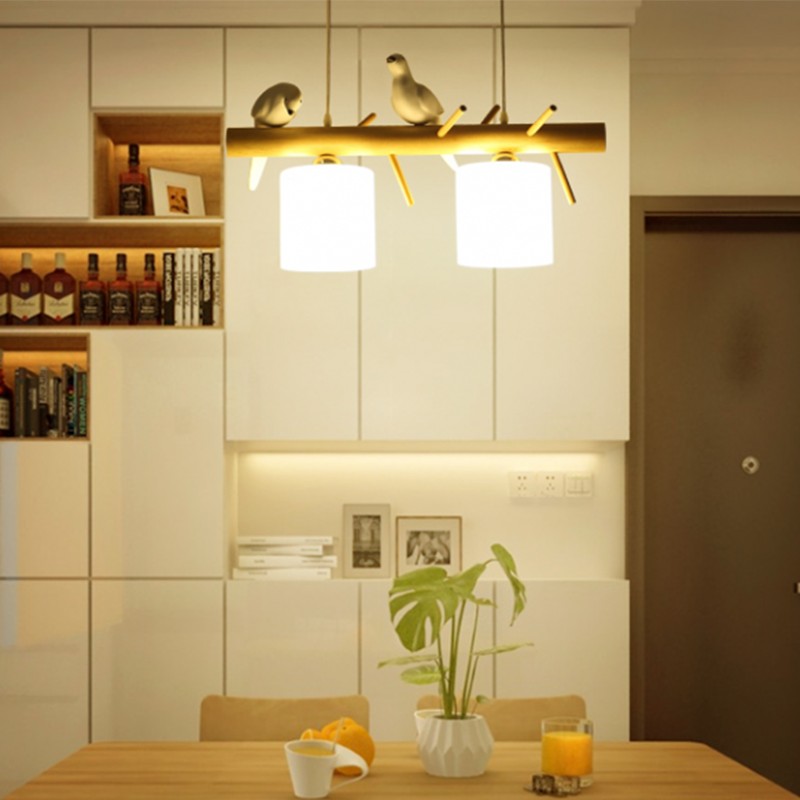 BIRDY Wooden Pendant Light