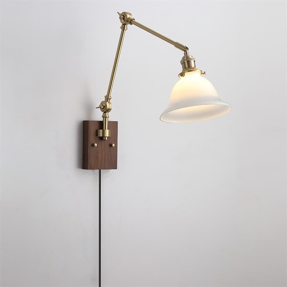 Banker Swing Arm Plug In Wall Light M188