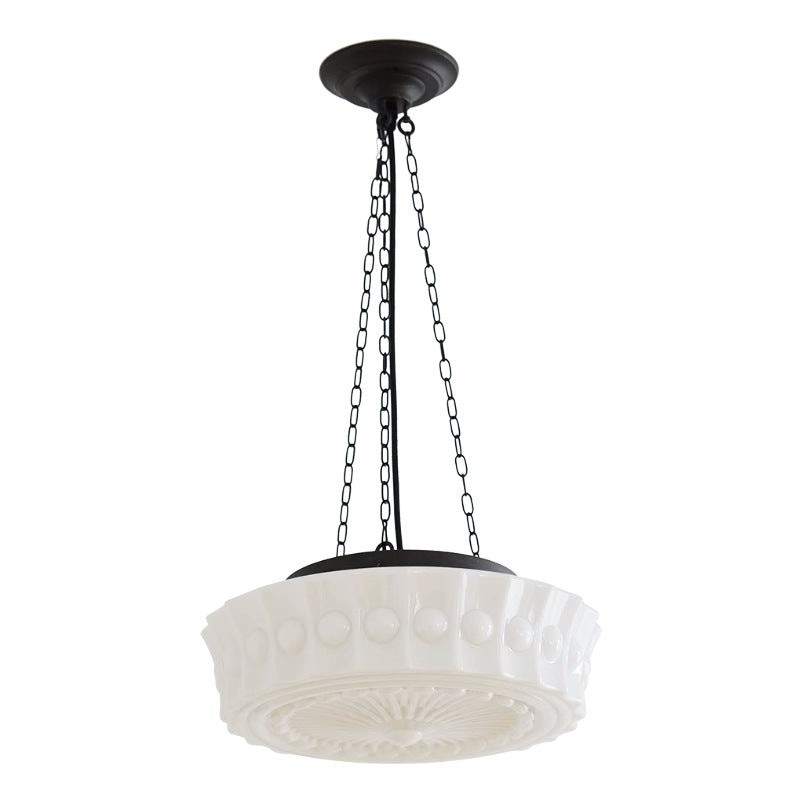Iron Glass Cylinder Shade Chandelier G14
