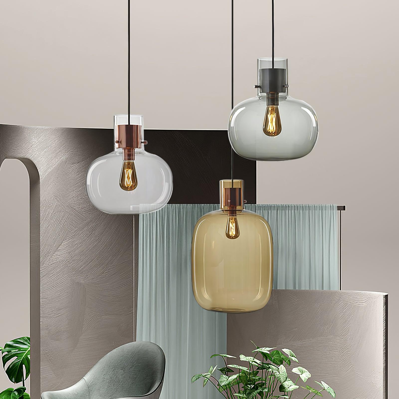 Nordic Minimalist Luxury Personality Glass Pendant Light M384