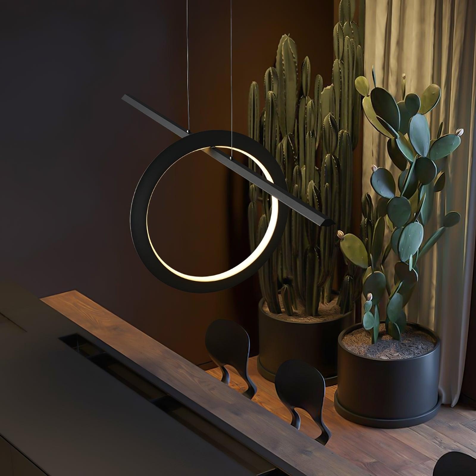 Minimalist High-End Geometric Line Pendant Light M445