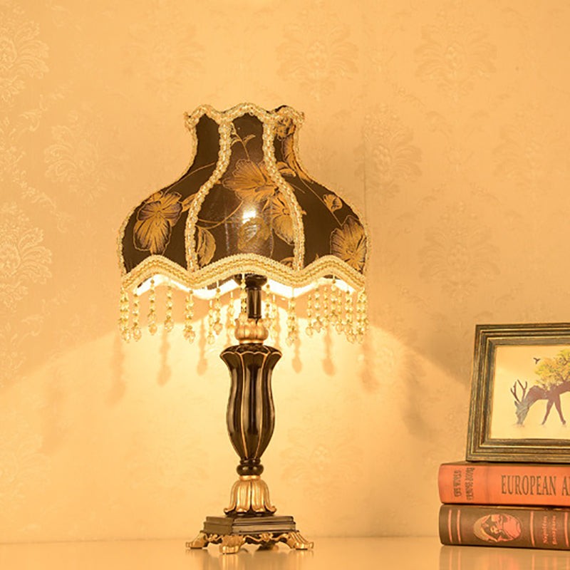 Palace Floral Resin Carved Base Table Lamp M500