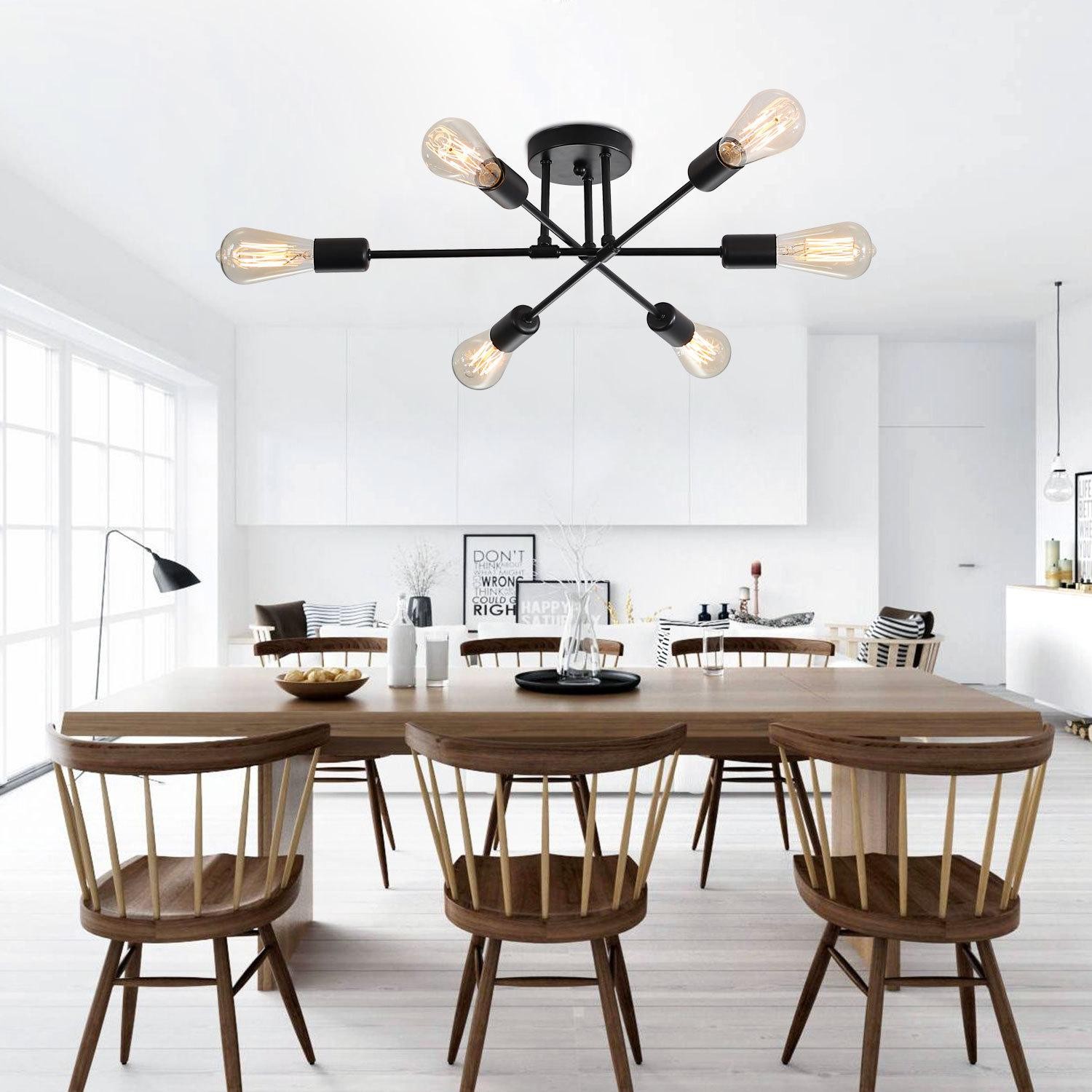 Nordic Semi Flush Mount Sputnik Ceiling Lamp S126