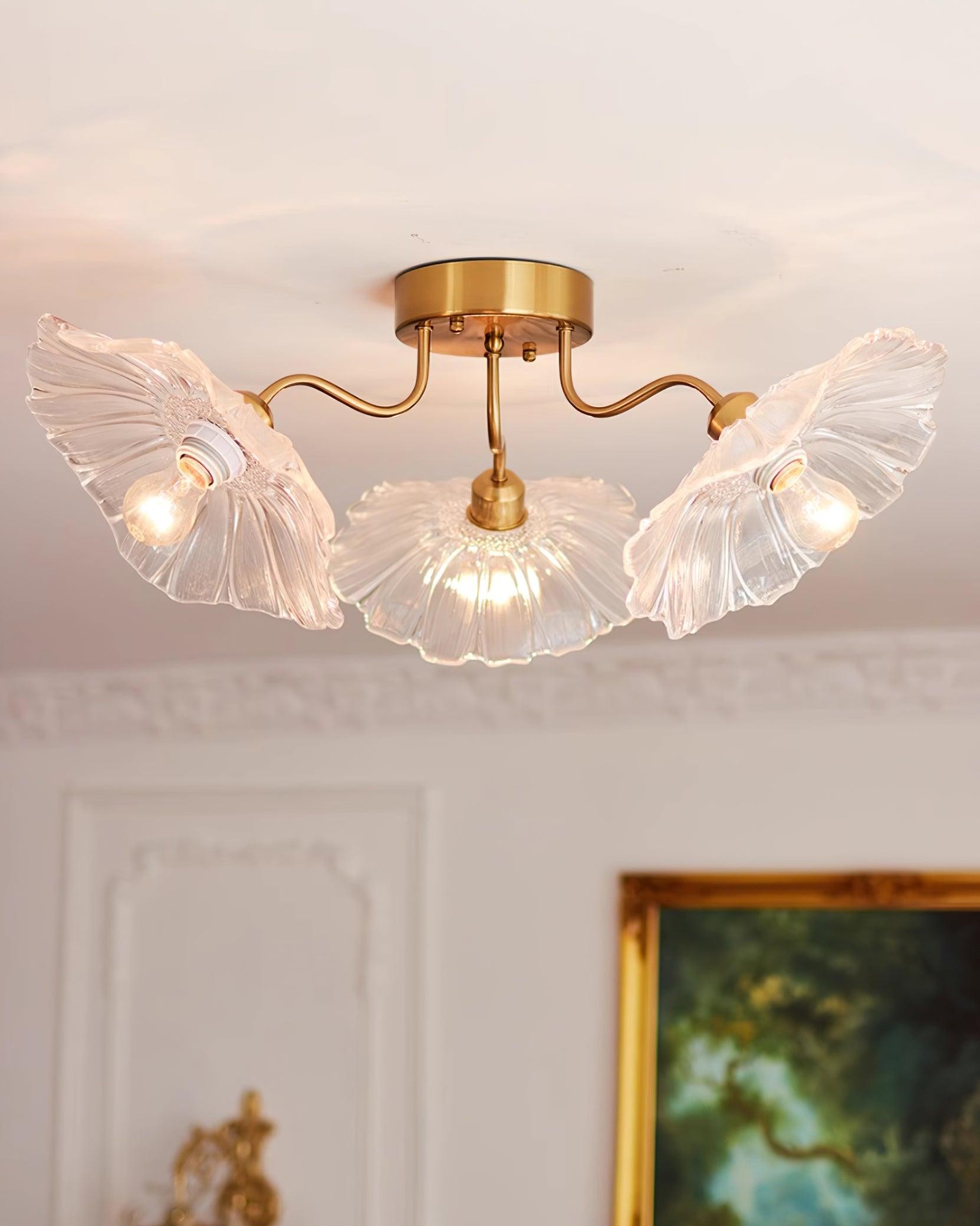 Murano Glass Flowers Ceiling Light P049