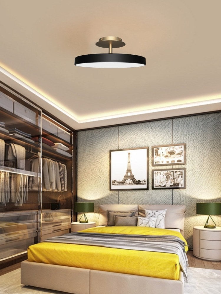 Round Flush Ceiling Lamp — Nordic Minimalist Light for Bedroom & Living G104