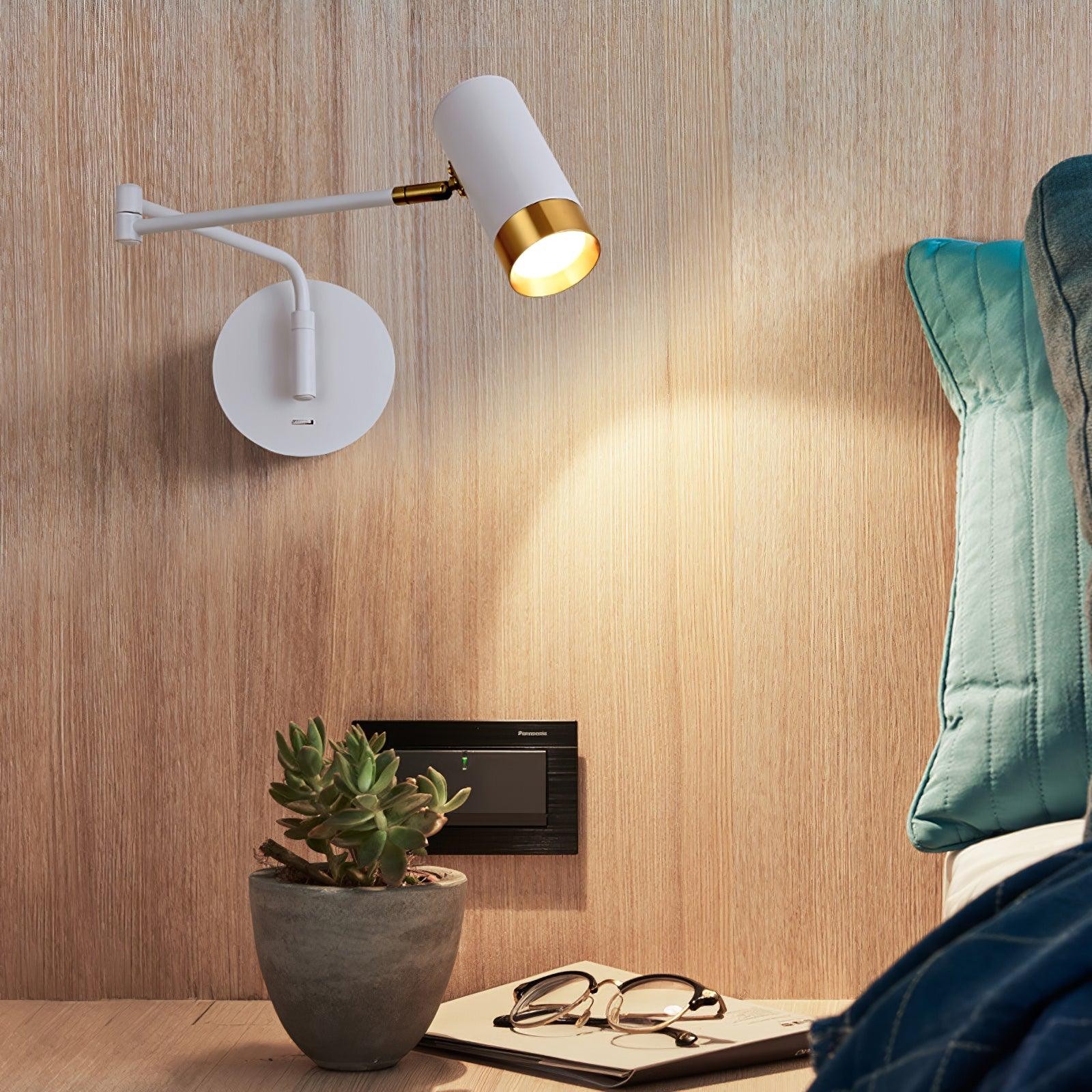 Modern Industrial Telescopic Revolving Adjustable Swing Arm Wall Lamp M324