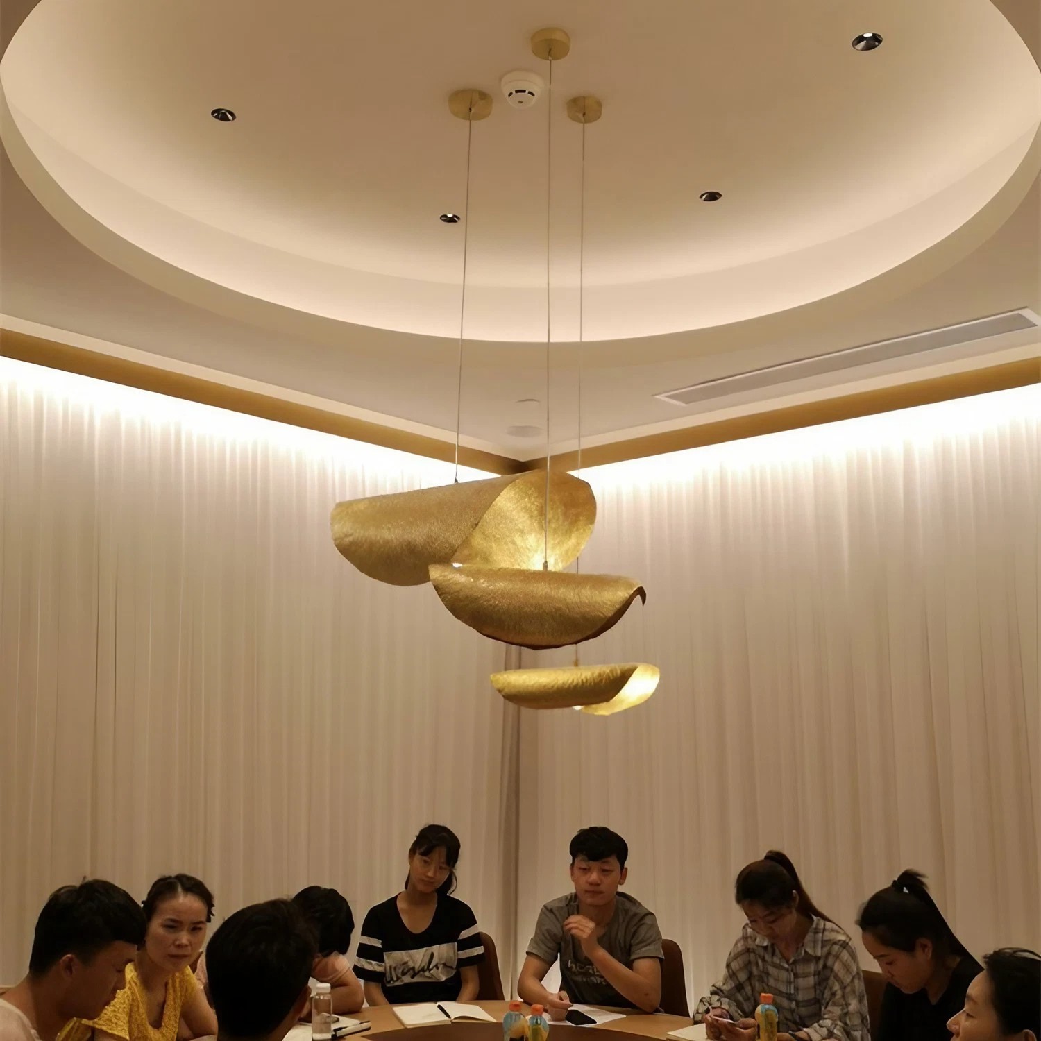 Vintage Lotus Leaf Pendant Light For Living Room S64
