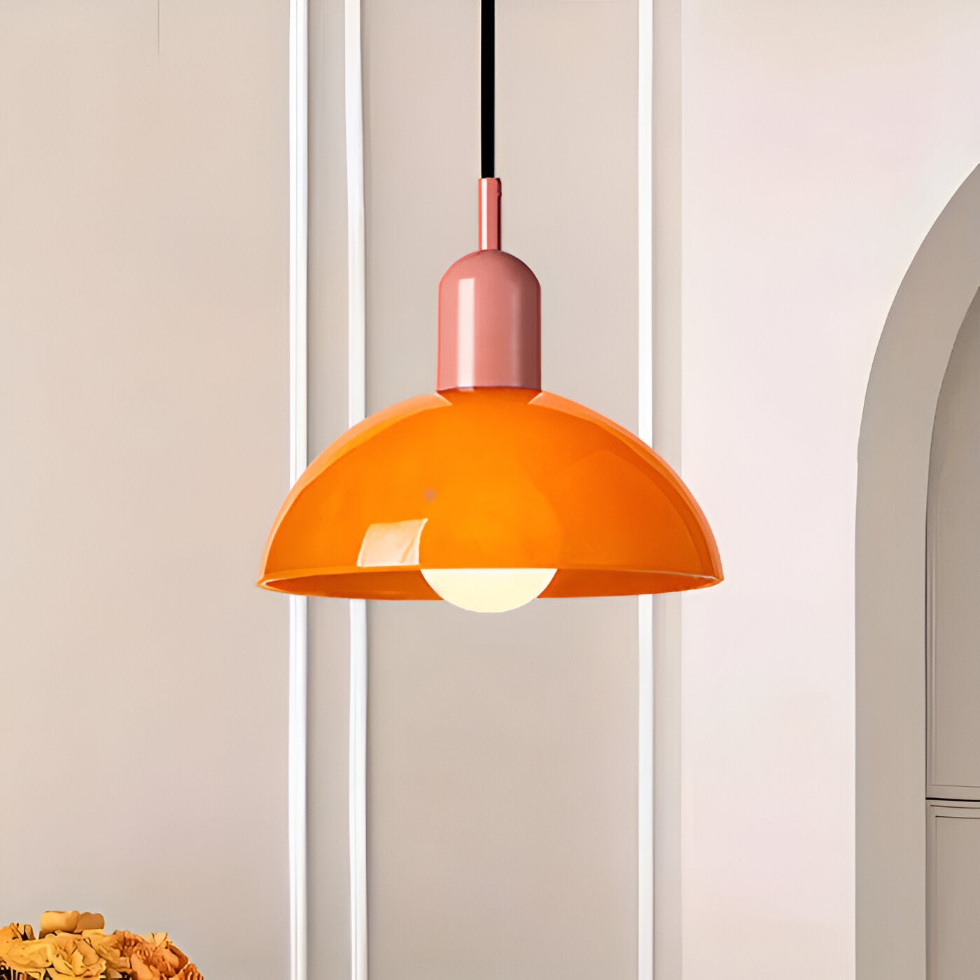Aurora Nordic Colorful Bowl Pendant Light T2040