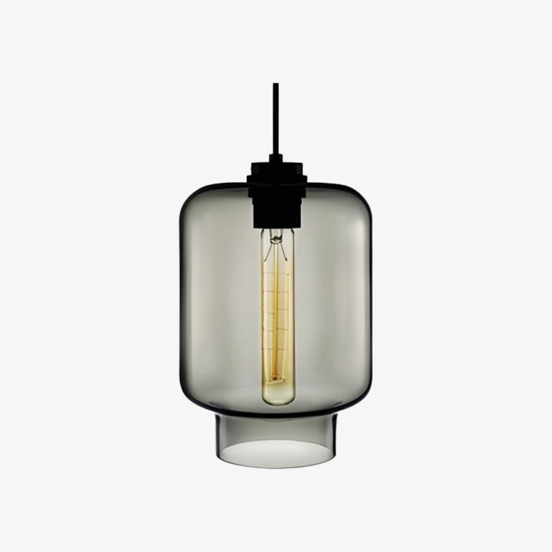 Modern Geometric Glass Pendant Light - Home Decor Multiple Colors Lighting S377