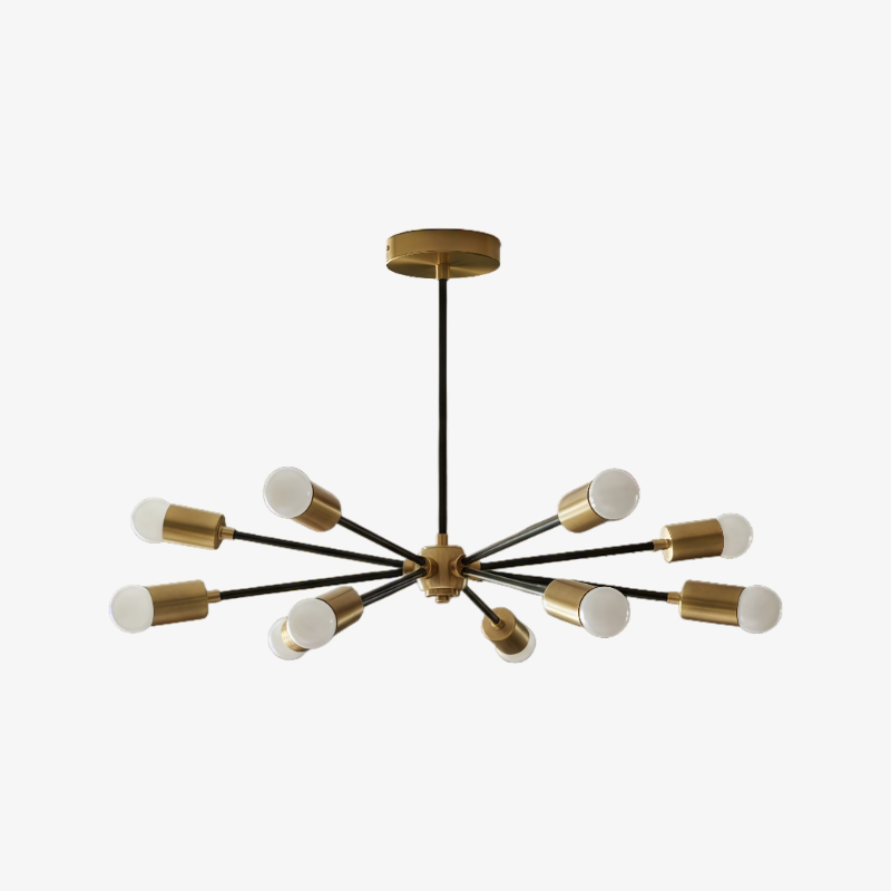 Mobilux Line Modern Chandelier - Mid Century Ceiling Light Fixture T349