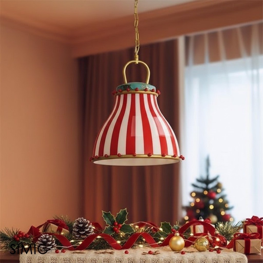 Festilo Circus Striped Glass Pendant for Dining & Living Spaces M66