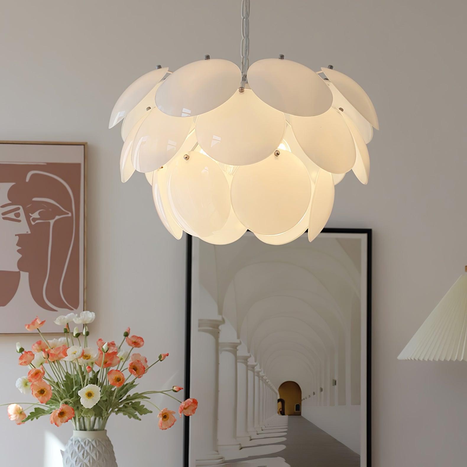 Luxury Fashion Luminous Petal Glass Chandelier M538
