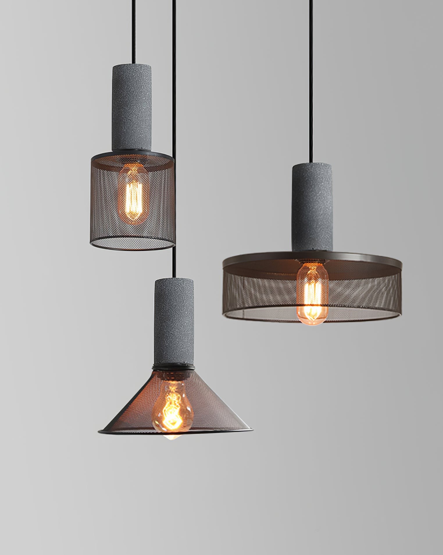 Cement Mesh Pendant Light M566