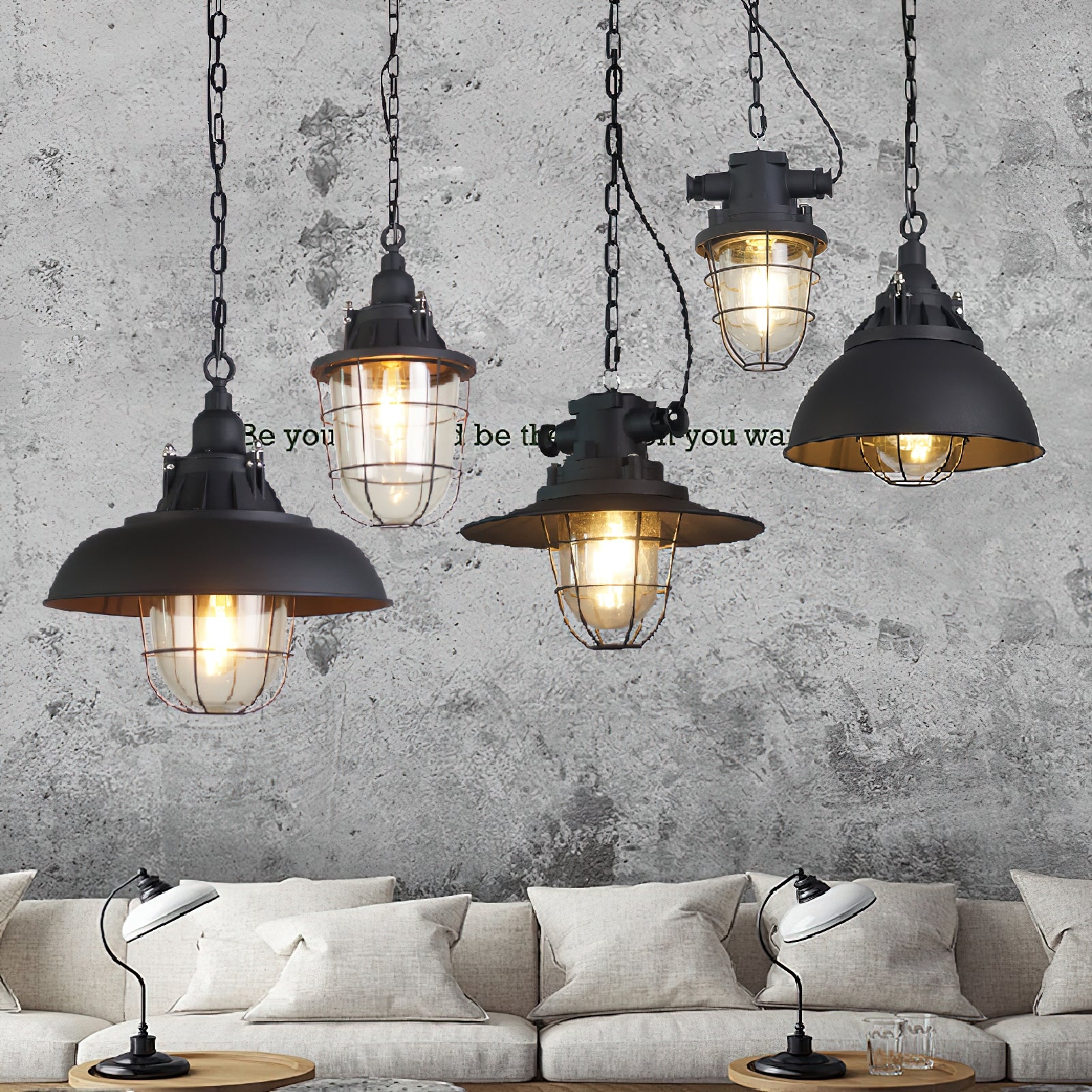 Bulkhead Cage Pendant Light T1853