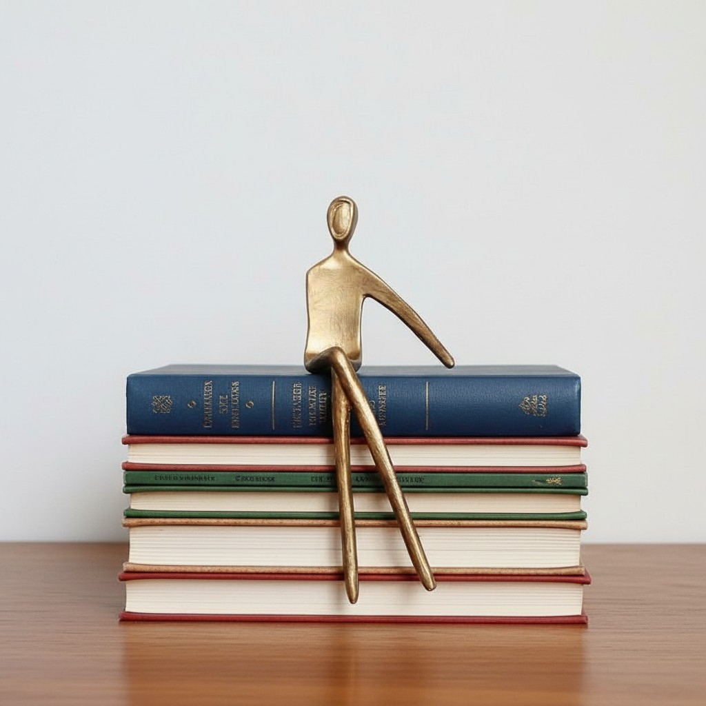 Floxo Abstract Metal Figurine – Nordic Sculpture for Desks T1195