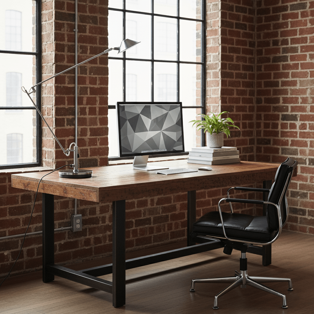 Adjustable Black Office Task Lamp T1596