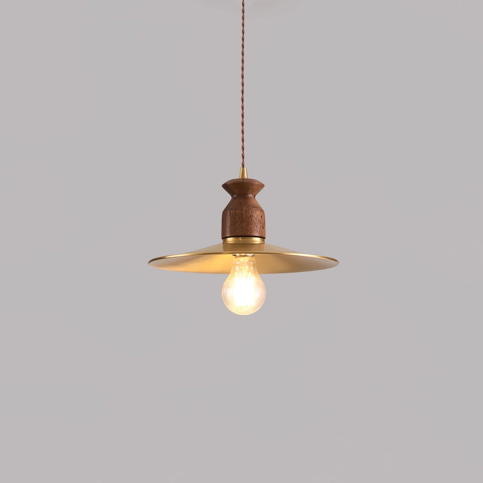 Brass Crest Pendant Light T1581