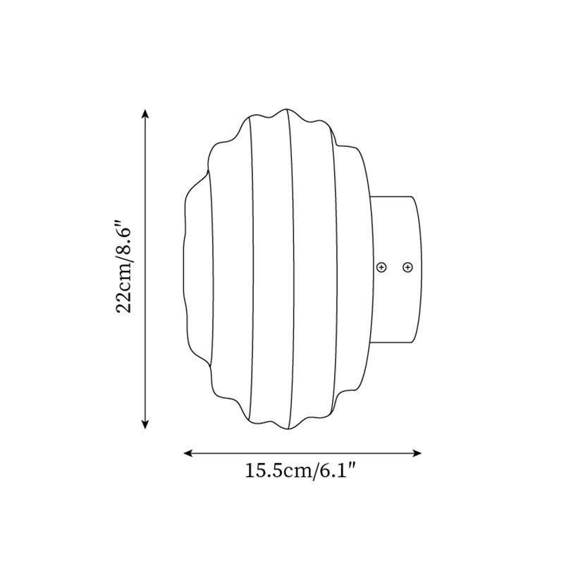 Spiral Pattern Wall Light P007