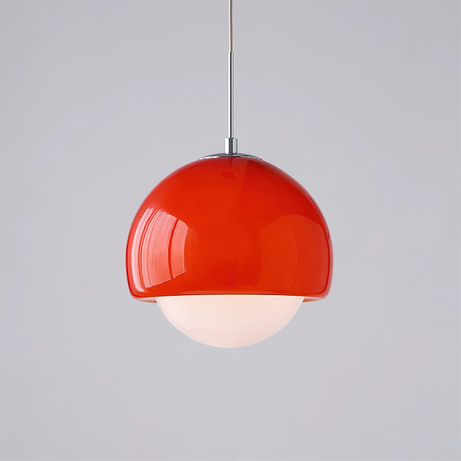 Creative Persimmon Pendant Lamp - Modern Glass and Metal for Dining Room M143