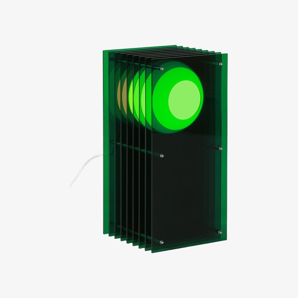 Geometric Layering Cuboid Lamp – Modern Acrylic Sunset Ambient Table Lamp S372