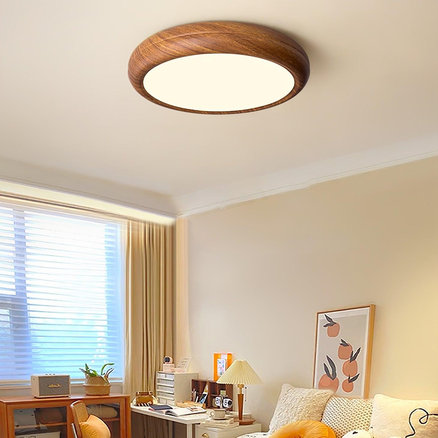 Wood Grain Round Ceiling Lamp M196