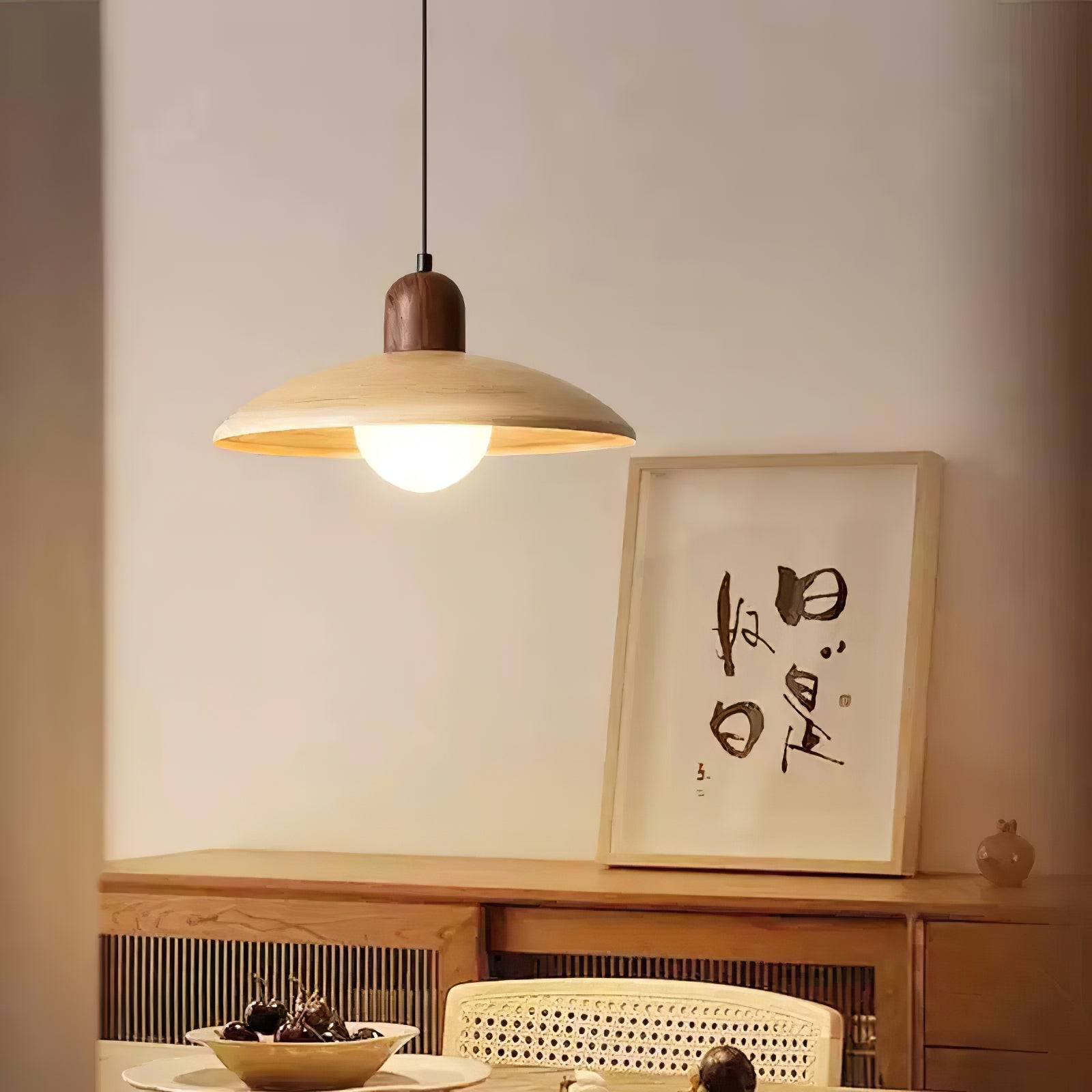 Medieval Style Simple Round Table Pendant Lamp M489