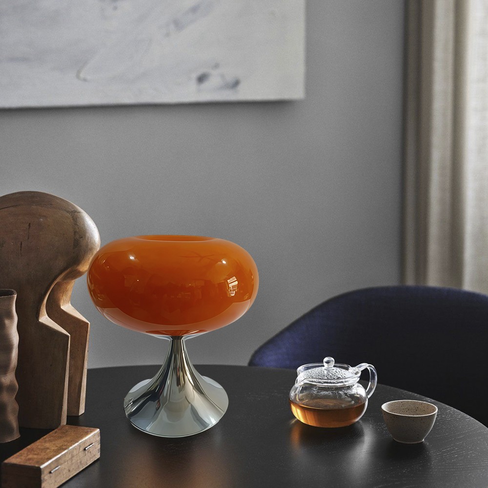 Lollora Bauhaus Apple Glass Table Lamp — Modern Desk & Bedside S171