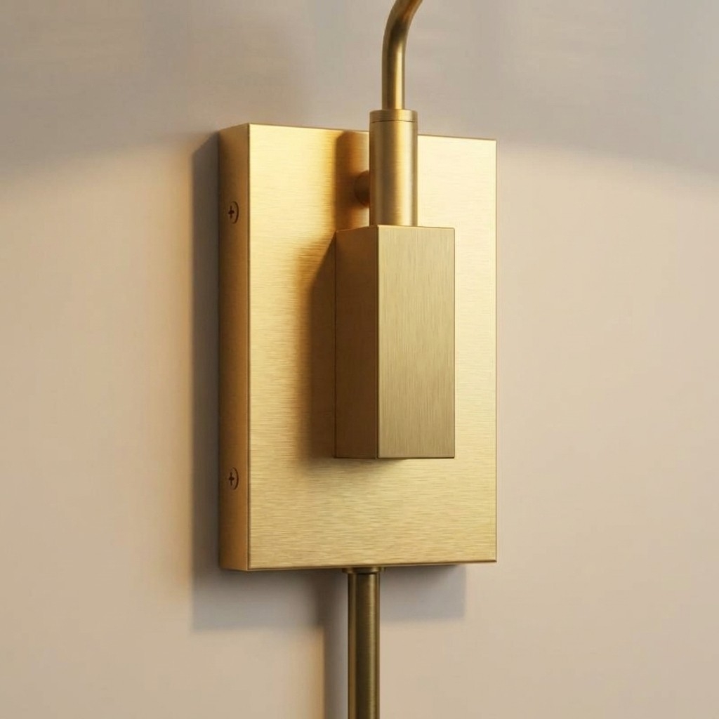 Welanery Swing Arm Rattan Wall Sconce - Farmhouse Style Lamp for Bedside Reading T1210
