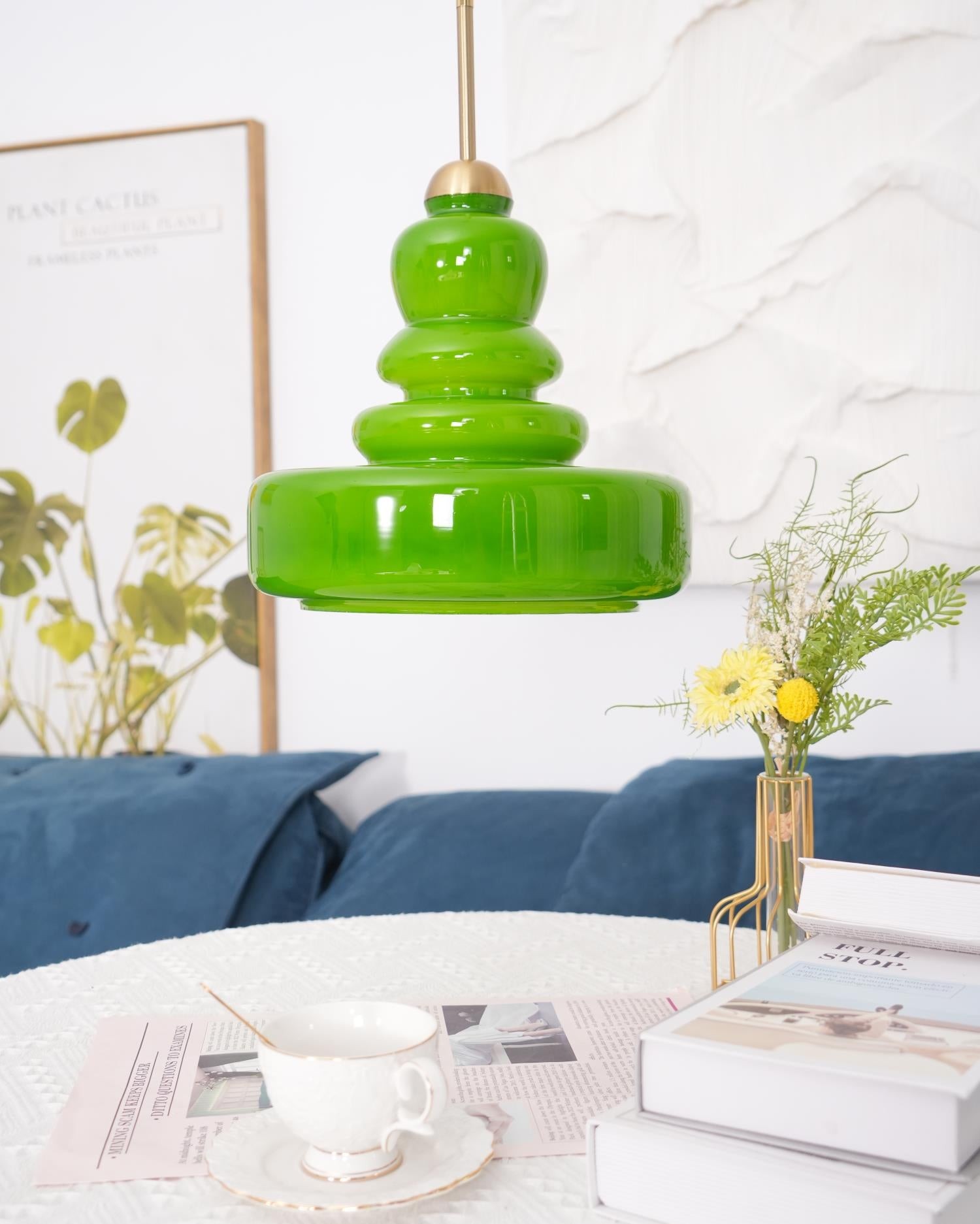 Mid Century Modern Gourd Glass Pendant Light M113