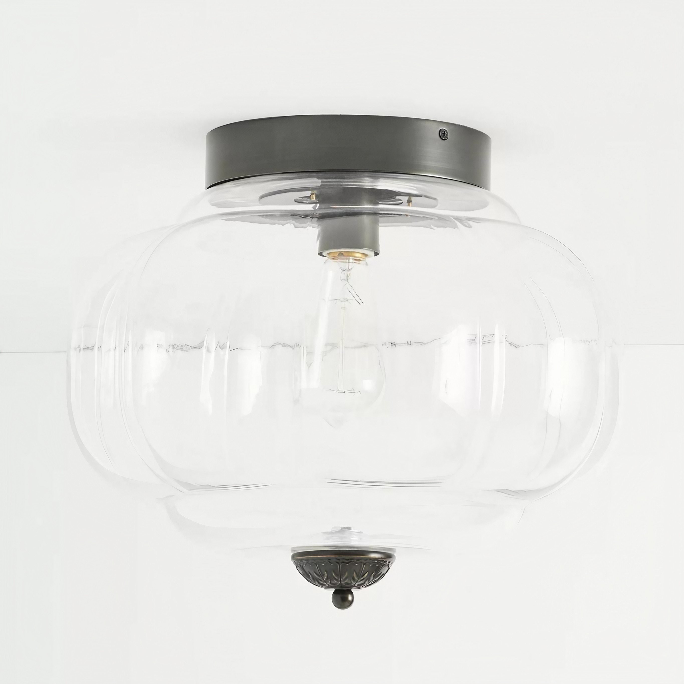 Eloise Lantern Style Semi Flush Light - Classic Charm for Interiors T287