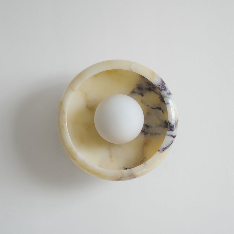Bowl - Shaped Marble Wall Lamp P064