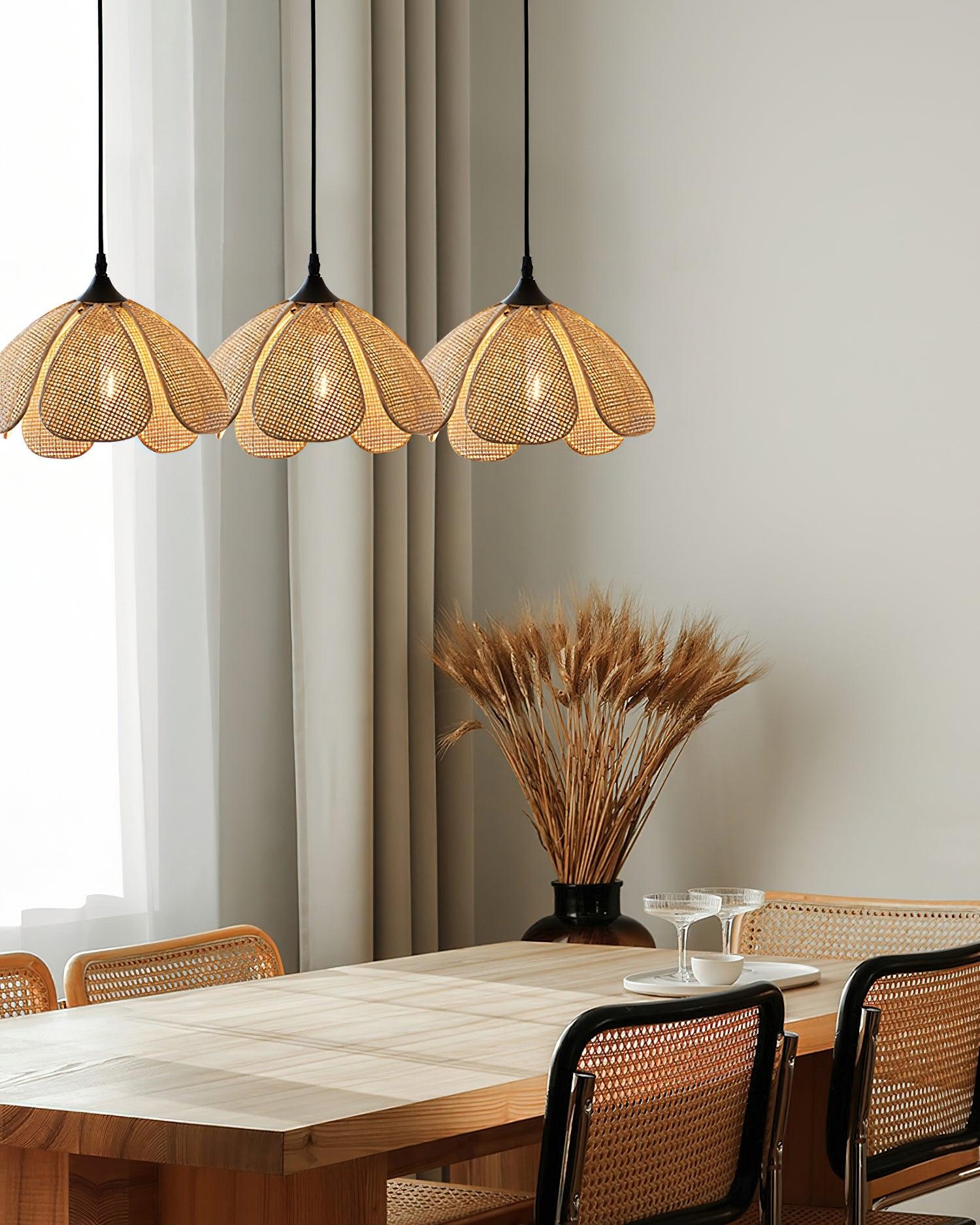 Bloom Rattan Pendant Lamp T1582