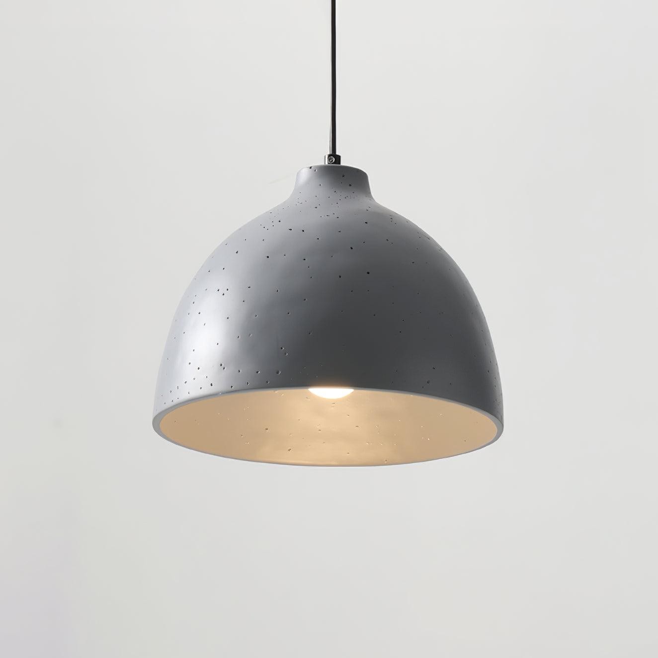 Modern Minimalist Industrial Resin Bowl LED Pendant Light M327
