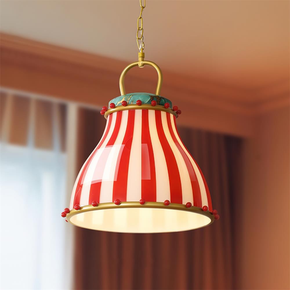Festilo Circus Striped Glass Pendant for Dining & Living Spaces M66