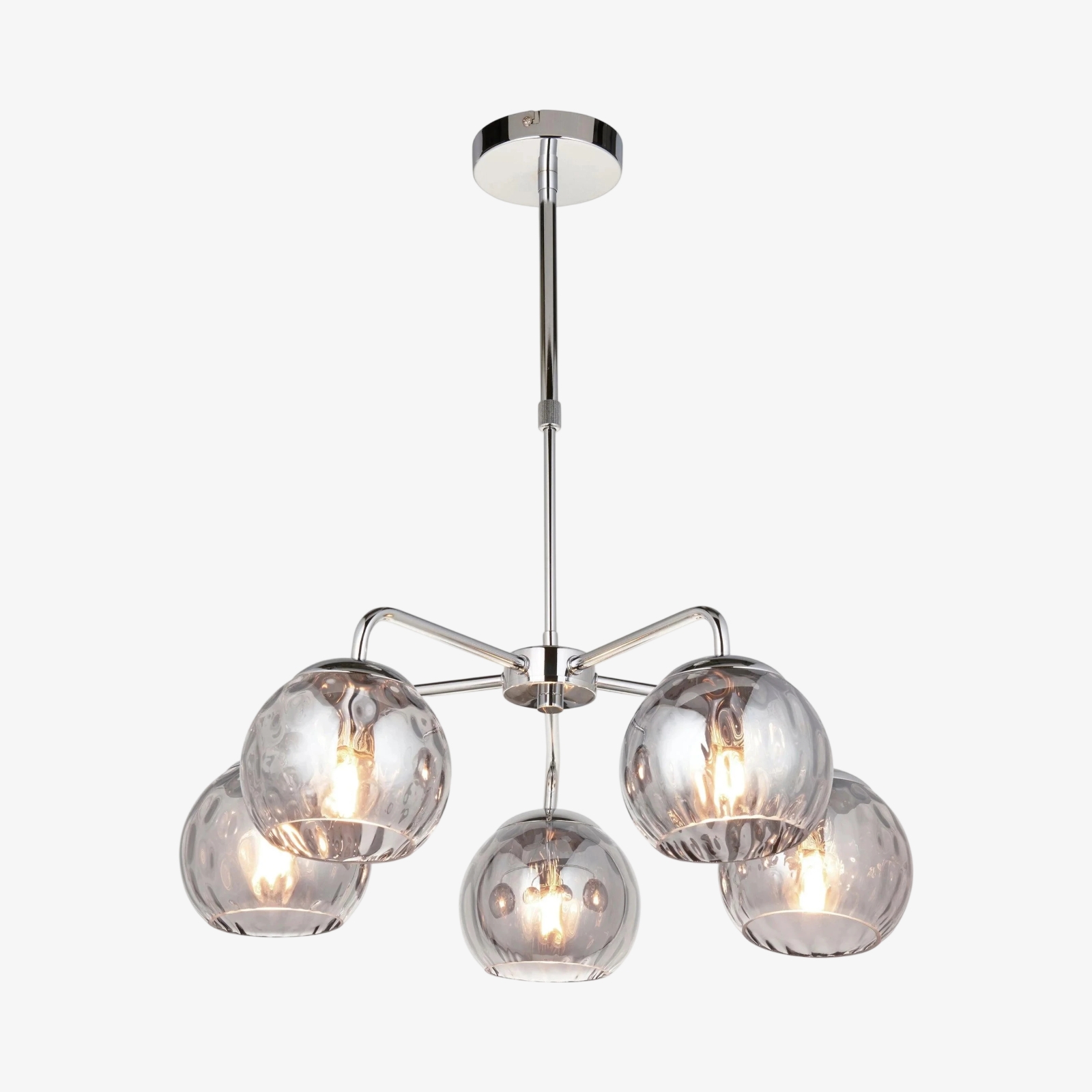 Tracian Glass Mid-Century Modern Globe Pendant Light for Dining Room T845