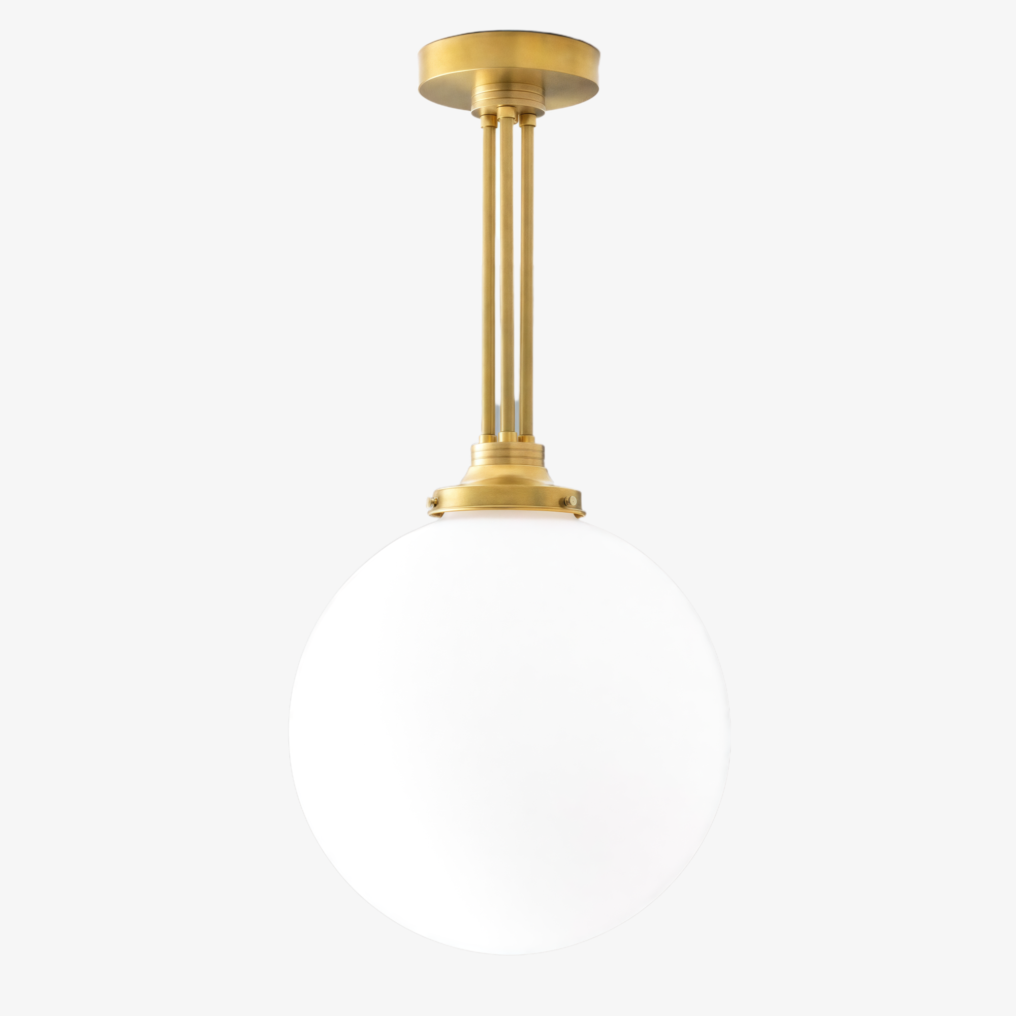 Glorica Glass Frosted Globe Pendant Light - Art Deco Hanging Light for Home T342