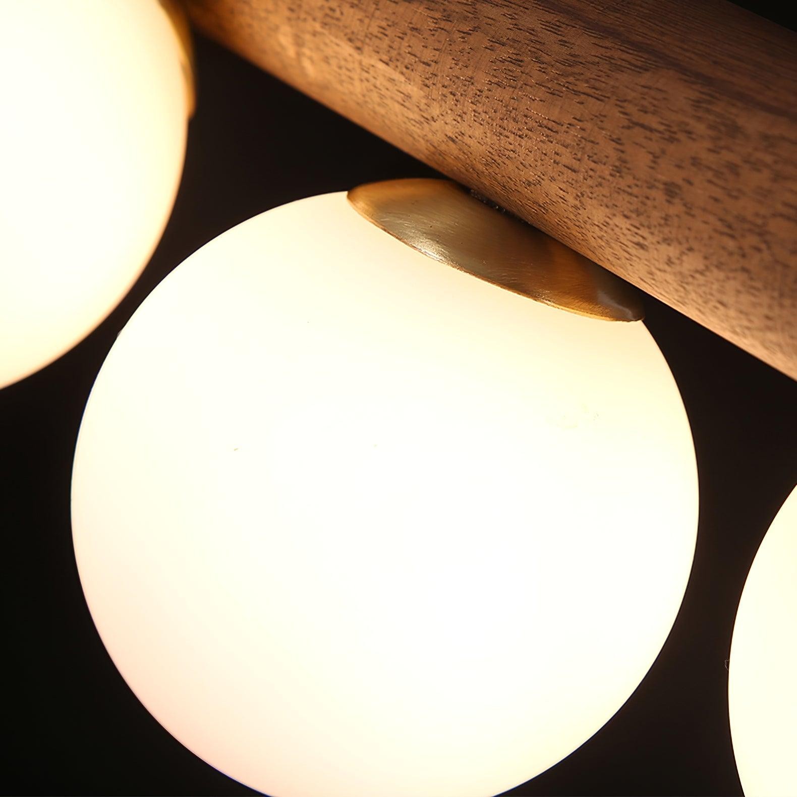 Modern Walnut Simple Chandelier M32