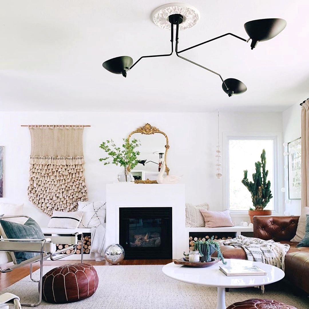 Arclume Arc Ceiling Lamp - Mid Century Multi Arm Light for Living Room