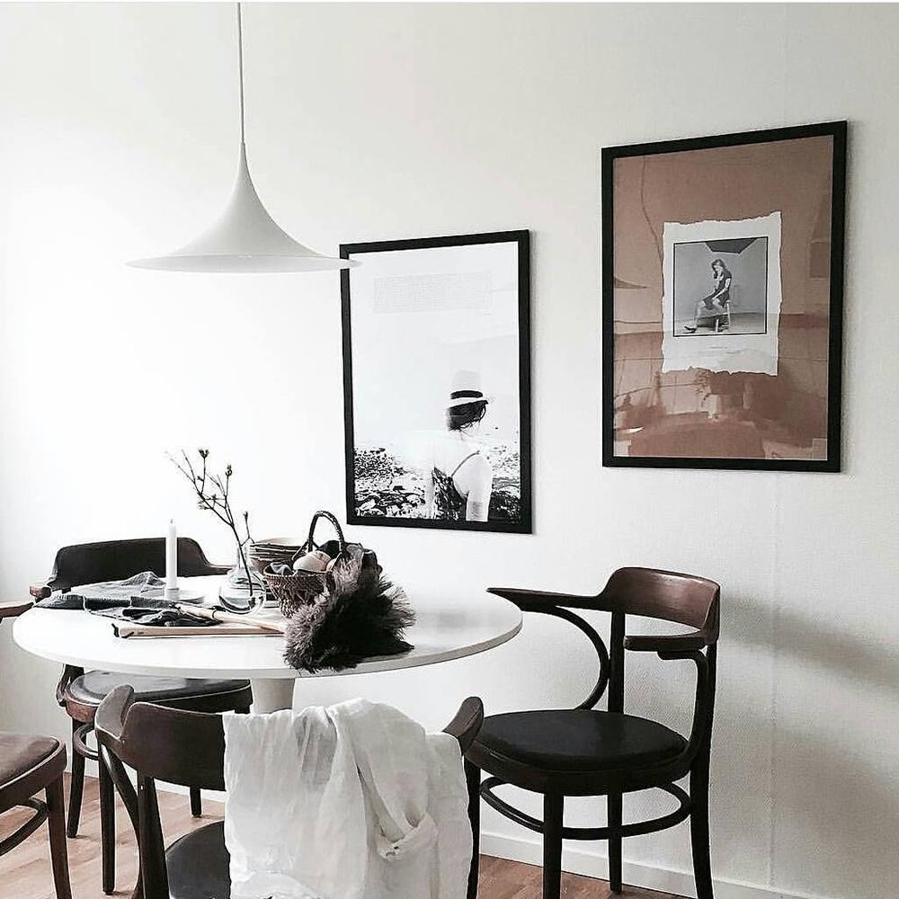 Modern Horn Pendant Light – Metal Design for Dining Room