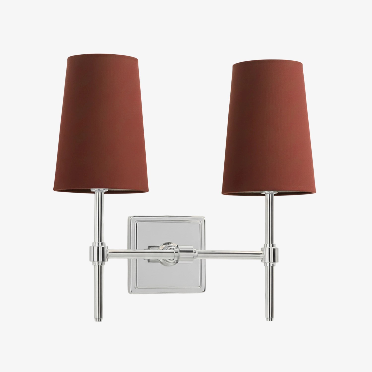Derlina Stylish Retro Wall Lamp with White Linen Shades – Modern Industrial Design for Any Room T273