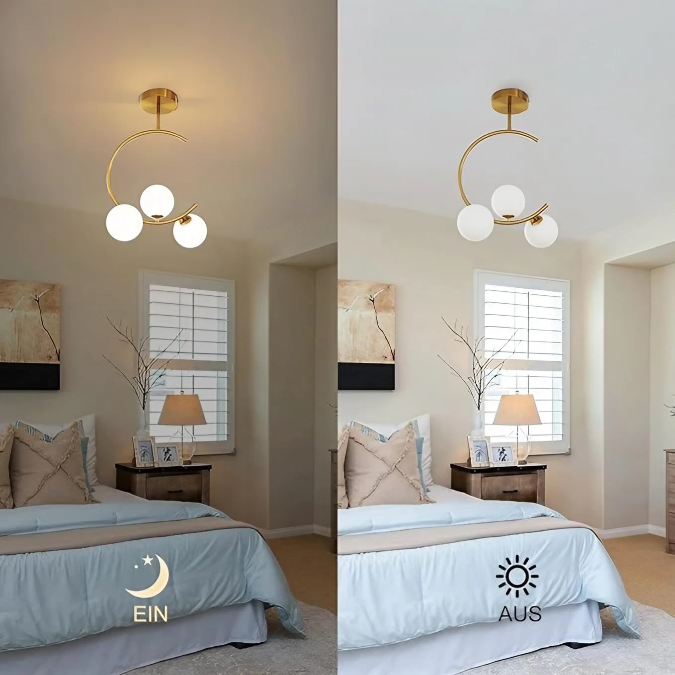 Scandinavian Modern Glass Molecular Chandelier S68