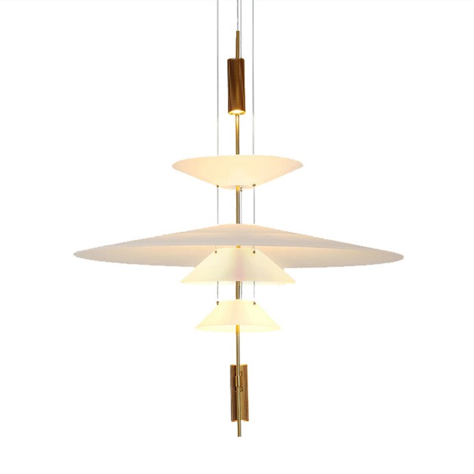 Plumeo Chandelier - Modern Layered LED Pendant for Living Room