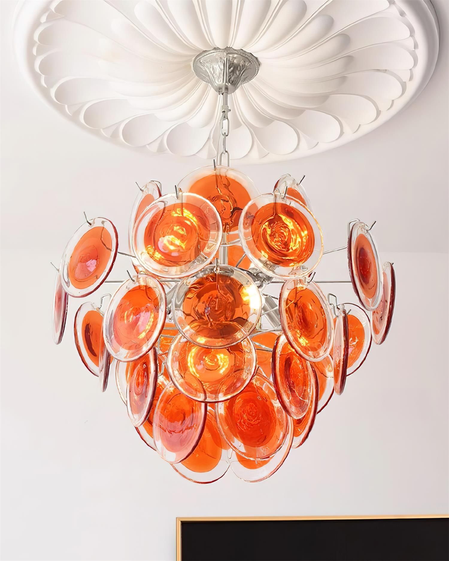 Neuvy Glass Chandelier T1304