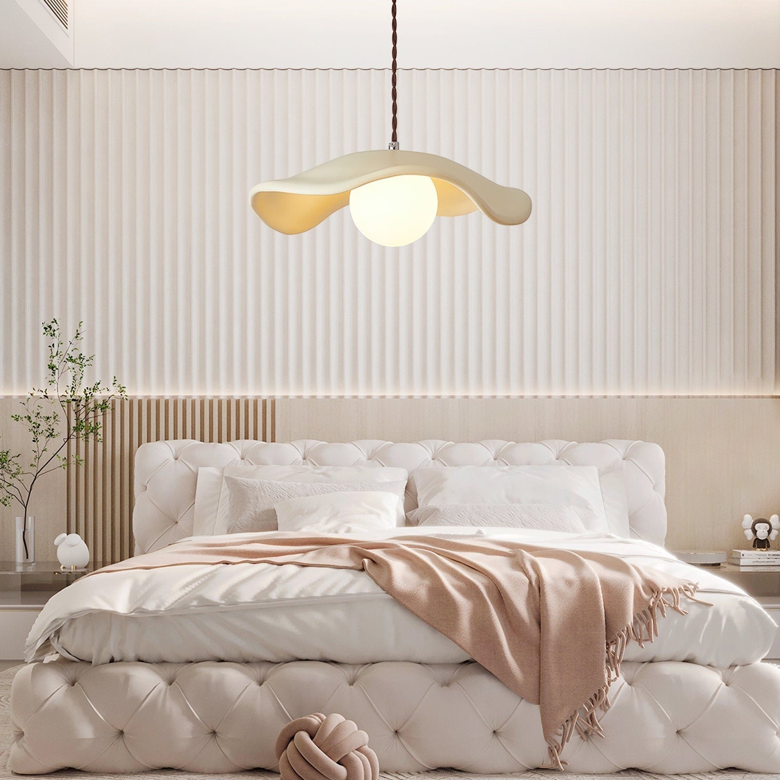 Yumi Sculptural Resin Elegance Minimalist Pendant Light T2169