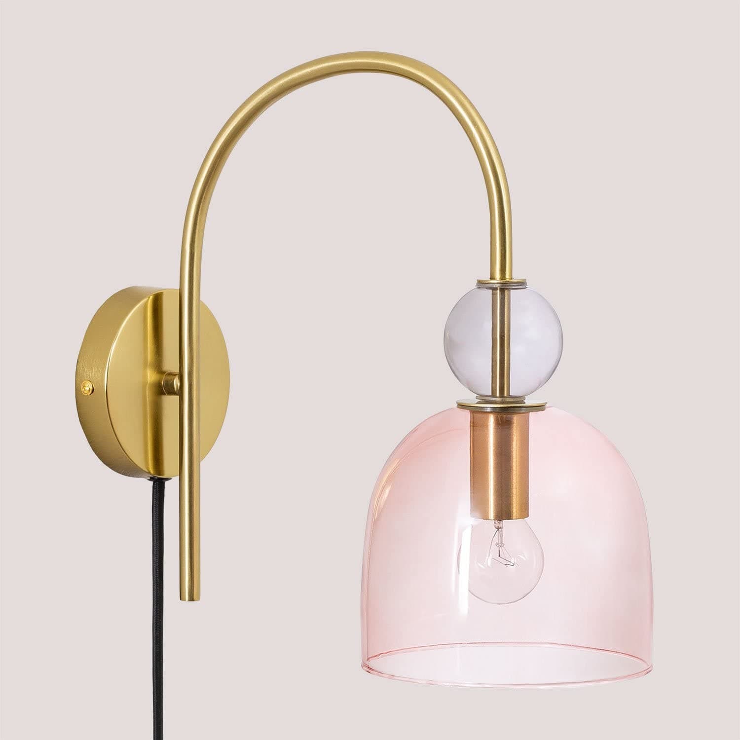 Contemporary Glass Lamp – Soft Glow for Modern Interiors S243