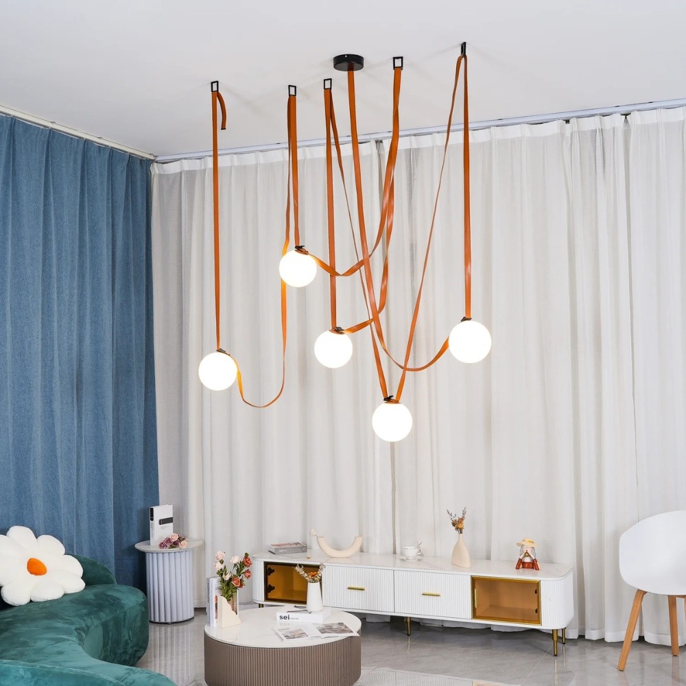 Flexible Belt-Style Pendant Lamp for Customizable Ambient Light S241