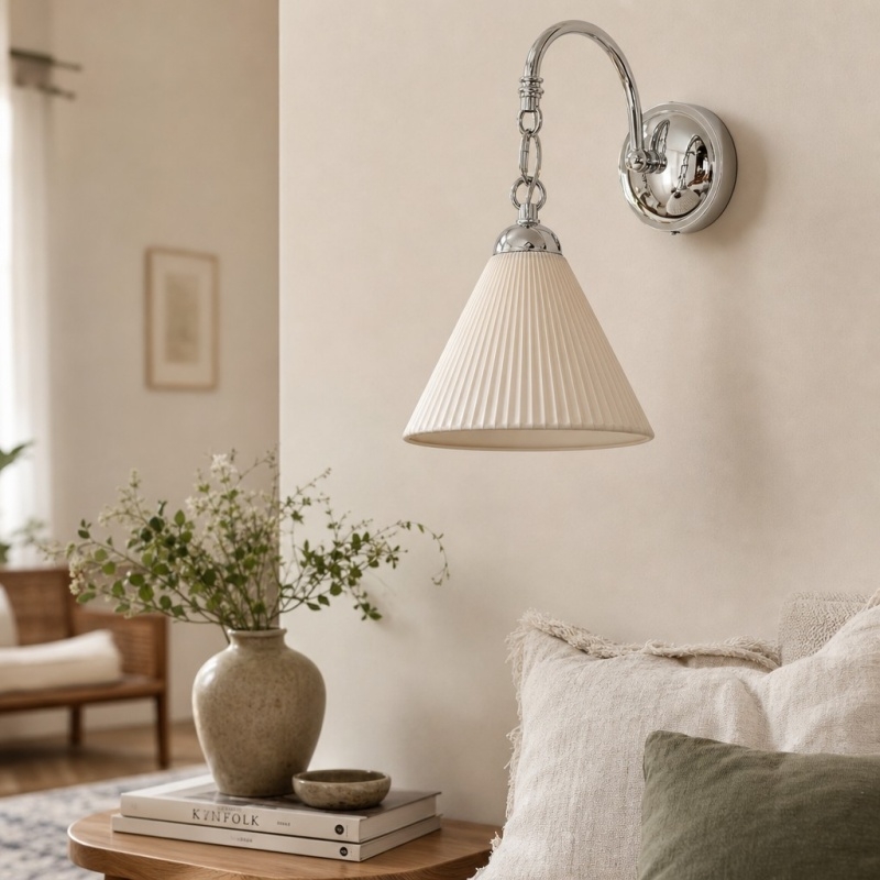 Cazelle French Style Floral Wall Lamp - Artistic Retro Sconce for Background Lighting T2257