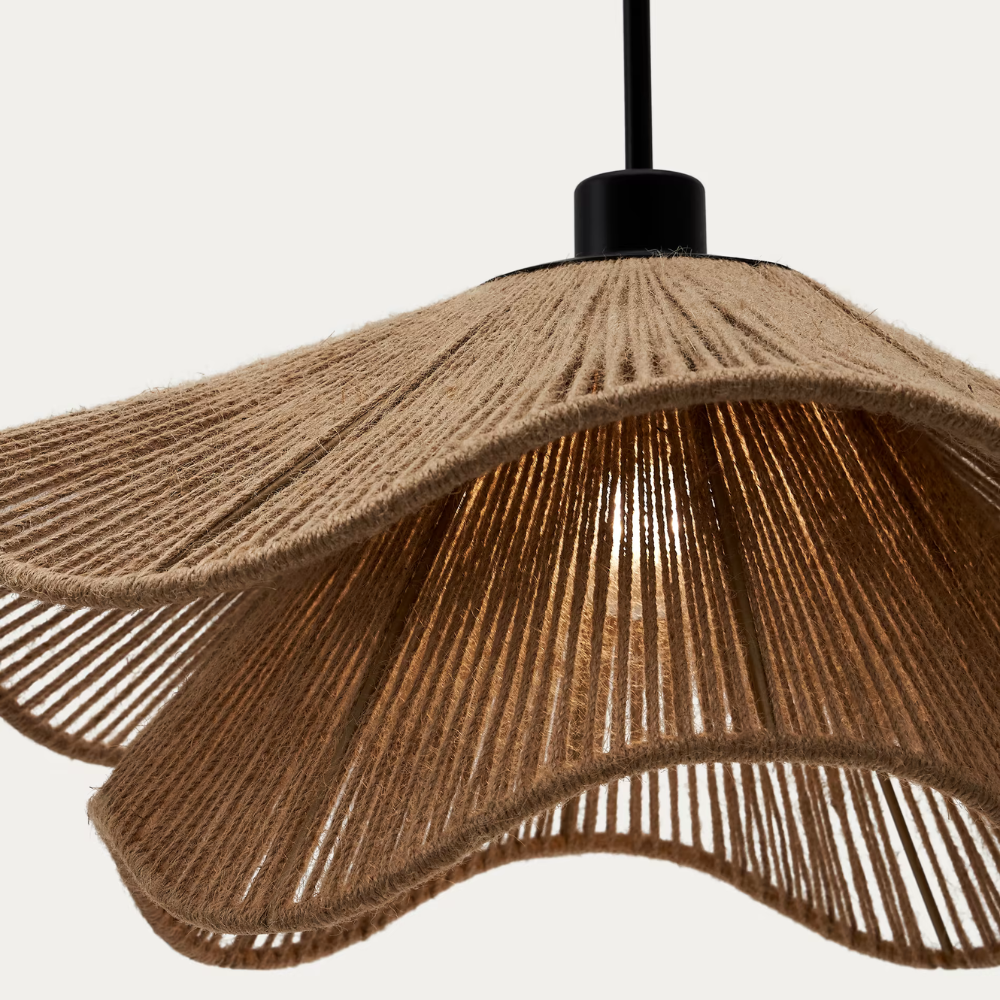 Cape Points Boho Natural Jute Fiber Pendant Light T2062